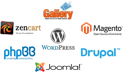 US Domain Center支持WordPress, Magento, Zen-Cart, Joomla, Discuz, PHPWind ...
