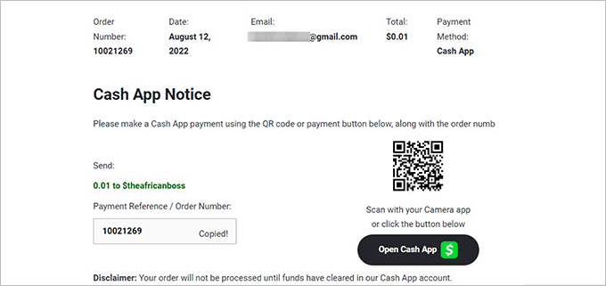 Cash App 二维码预览